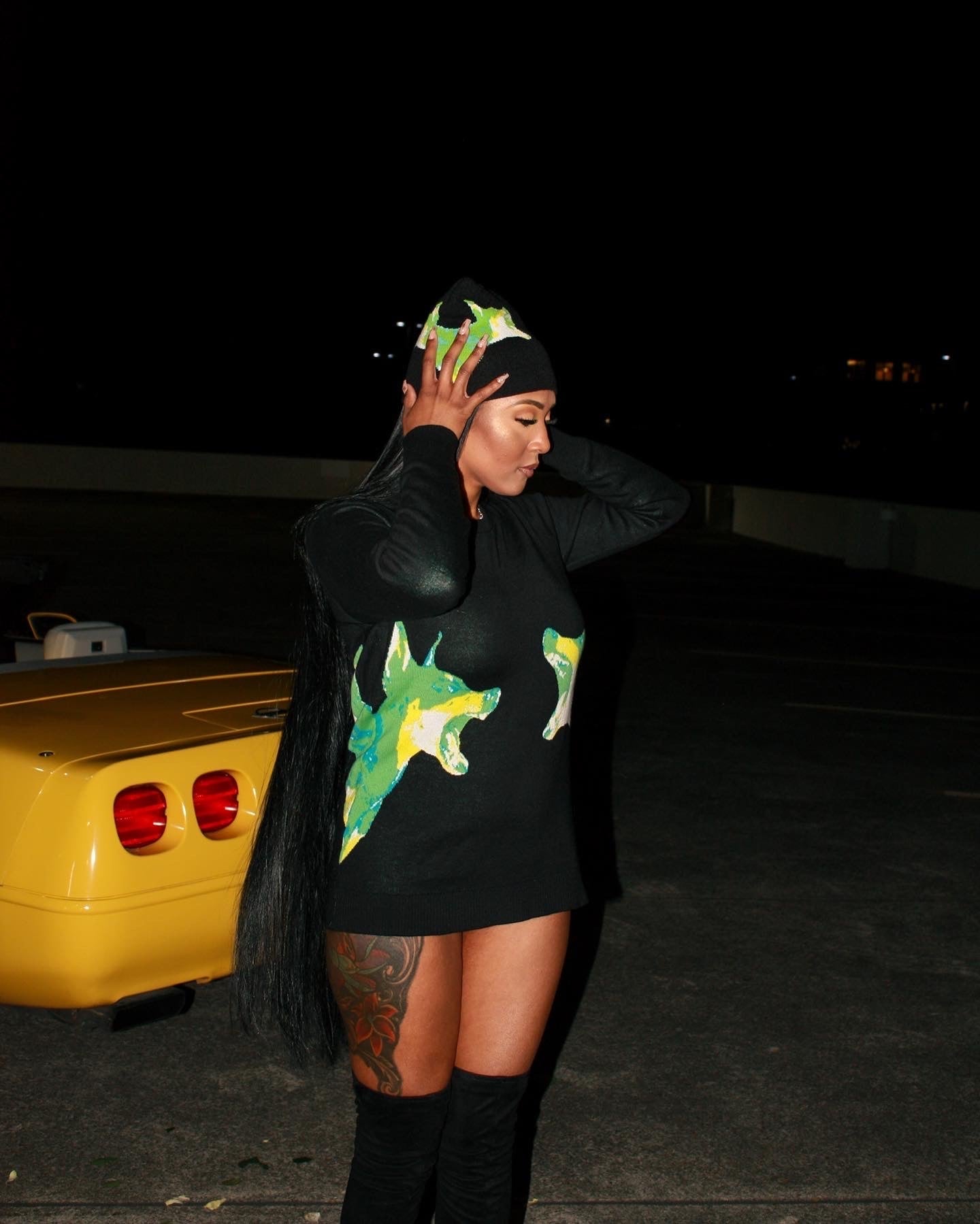Rebel Beanie - Black - HUEtheshop