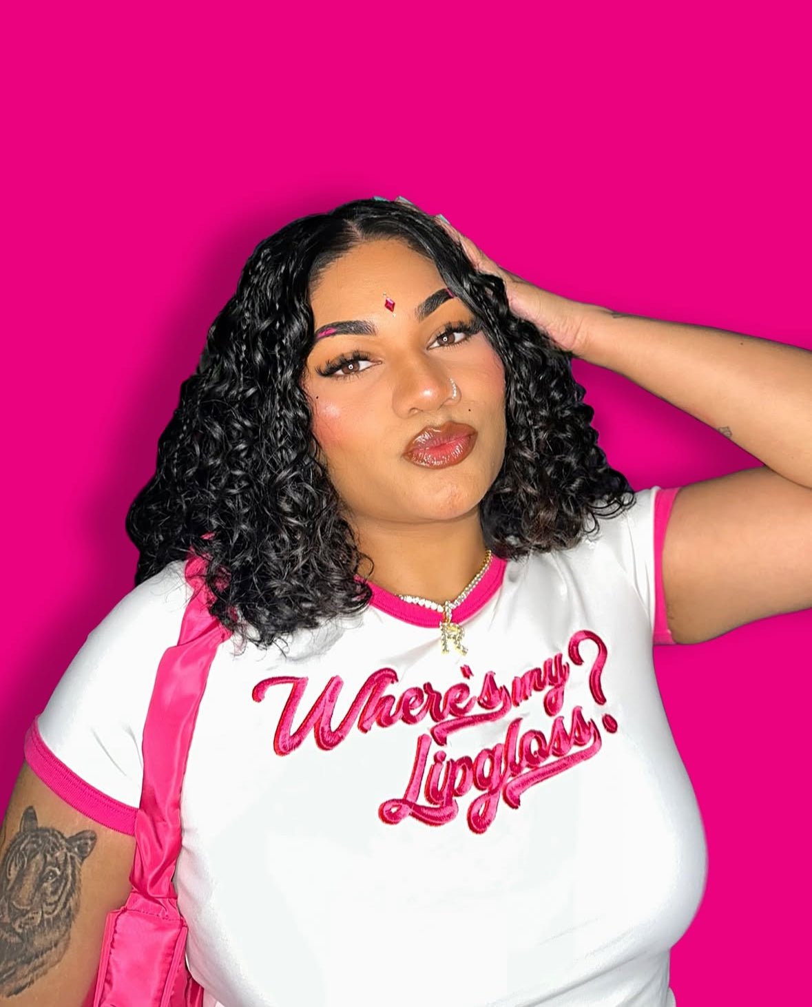 WMLG Ringer Tee - Pink - HUEtheshop