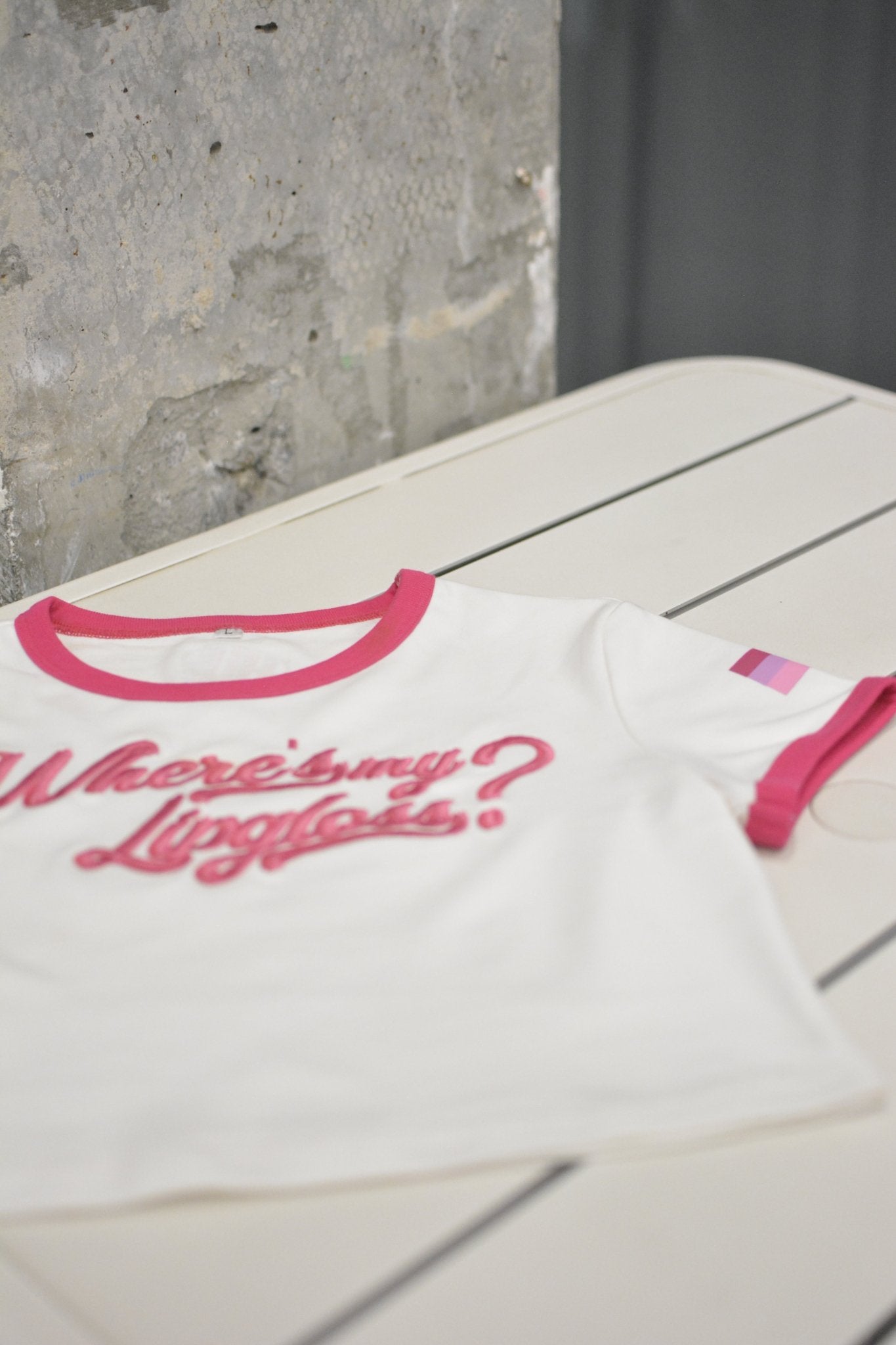 WMLG Ringer Tee - Pink - HUEtheshop