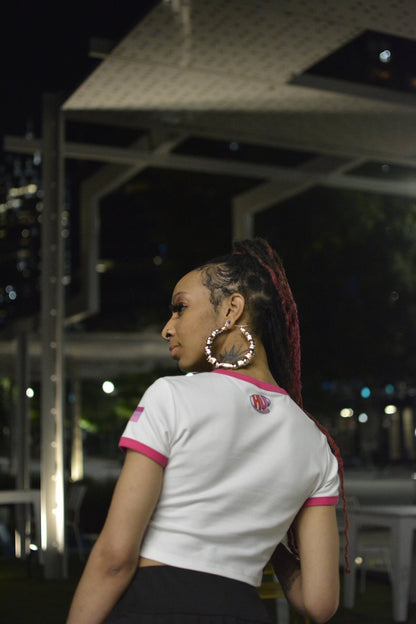 WMLG Ringer Tee - Pink - HUEtheshop